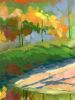 Sun Bank With Azaleas | Oil And Acrylic Painting in Paintings by Catherine Twomey. Item made of canvas compatible with contemporary and modern style