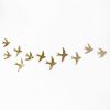 Flock - Swallows Gold Set of 11 | Art & Wall Decor by Elizabeth Prince Ceramics
