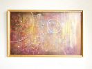 Gold Framed Metallic Rose Gold Wall Art | Oil And Acrylic Painting in Paintings by NAMYOONSOOART. Item composed of wood and synthetic