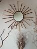 Handmade Decorative Mirror | Decorative Objects by Magdyss Home Decor. Item composed of bamboo & glass