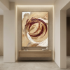 Circular Harmonies — Abstract Canvas Artwork in Earth Tones | Prints in Paintings by Alpenglow Workshop. Item composed of canvas in boho or minimalism style