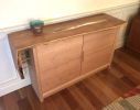 Cherry and Mesquite Liquor Cabinet | Credenza in Storage by Zawalich Woodwork + Design. Item composed of wood