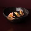 Vida Grande Fruit Bowl, Black | Serving Bowl in Serveware by Boya Porcelain. Item made of ceramic