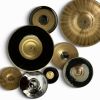 "Zen" Series  Gold and Palladium | Sculptures by Debra Steidel. Item composed of ceramic in contemporary or japandi style