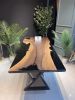 Dinner table, Black epoxy table, Dining room table, Epoxy Wa | Dining Table in Tables by Brave Wood. Item made of walnut compatible with modern style