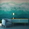 Catch Me In The Caymans Abstract Sea Wallpaper Mural | Wall Treatments by MELISSA RENEE fieryfordeepblue  Art & Design. Item in contemporary or country & farmhouse style