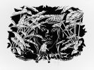 Noche ink on paper painting | Drawings by Victor Castillo | Los Angeles in Los Angeles. Item made of paper