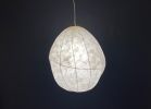 Walnut Hanging Lamp | Pendants by Pedro Villalta. Item composed of steel and paper