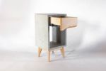 Classic Blond - Classic | Nightstand in Storage by Curly Woods. Item made of oak wood & concrete compatible with modern style