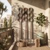 Handmade Decorative Focal Point for Commercial Spaces | Macrame Wall Hanging in Wall Hangings by Sarmal Design. Item composed of cotton and metal in boho or minimalism style