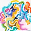 Confetti | Oil And Acrylic Painting in Paintings by Claire Desjardins. Item made of canvas with synthetic