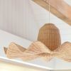 Luna Rattan Lampshade (XL) | Lighting by Hastshilp. Item composed of wood