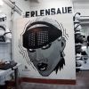 Tape Art Wall "PERLENSAUE" | Murals by Fabifa | PERLENSAEUE Berlin in Berlin. Item composed of synthetic