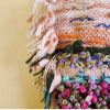 Phlox Flowers | Tapestry in Wall Hangings by PEGGY OBERLIN/Bohograndmapeg/Story Tale Weaving. Item composed of birch wood and cotton in boho or contemporary style