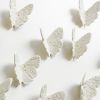 Custom Porcelain butterflies - Ceramic wall art sculpture | Wall Sculpture in Wall Hangings by Elizabeth Prince Ceramics. Item made of ceramic compatible with contemporary and japandi style