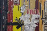 Fragile Machinery | Collage in Paintings by Glen Gauthier. Item made of paper