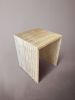 Travertine Nightstand. Travertine Bedside Table. Unique | Storage by HamamDecor LLC. Item made of marble compatible with minimalism and contemporary style
