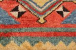 Classic Tulu Style Rug Red Green Medallion Tribal Pattern | Area Rug in Rugs by Rug and Kilim