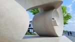 Memories of the elements | Public Sculptures by Rafail Georgiev - Raffò | Saint Georges de beauce in Saint-Georges. Item made of marble works with minimalism & contemporary style