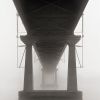 Bridge in Fog, Original Photography, Print | Photography by Nicholas Bell Photography. Item composed of paper compatible with minimalism and contemporary style