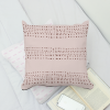 Mauve Pillow Cover | 3 Rows of Wine Hued Dots | Cushion in Pillows by SewLaCo. Item composed of cotton