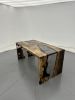 Waterfall Epoxy Table - Dining Table - Kitchen Table | Tables by Tinella Collection. Item made of walnut with synthetic works with minimalism & contemporary style