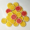Lemon Coaster Couple | Tableware by Federica Massimi Ceramics. Item made of ceramic compatible with eclectic & maximalism and mediterranean style
