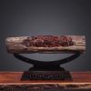 Imperial Crimson-Gold Wood Pixiu Desktop Wealth Guardian | Sculptures by Dynasty Artisan. Item made of wood compatible with contemporary and eclectic & maximalism style
