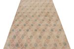 Vintage Zeki Müren Rug in Beige, with Colorful Floral | Area Rug in Rugs by Rug and Kilim