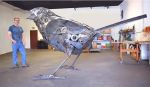 Dream Sparrow | Public Sculptures by Donald Gialanella | Orange County Administration Center in Orlando. Item composed of copper