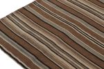 Vintage Persian Kilim in Beige-Brown and Gray Stripes by Rug | Area Rug in Rugs by Rug and Kilim