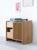 FUSE – record storage: crafted oak wood cabinet for turntabl | Sideboard in Storage by Mo Woodwork. Item composed of oak wood compatible with minimalism and mid century modern style