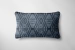DIAMOND WAVE - DENIM | Pillow in Pillows by Sara Touijer. Item composed of cotton