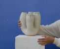 Calyx Sculptural Vase | Vases & Vessels by niho Ceramics. Item made of stoneware works with contemporary & coastal style