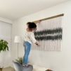 Modern Dip Dyed Wall Hanging- ZORKE VIII | Macrame Wall Hanging in Wall Hangings by Olivia Fiber Art. Item made of wood & wool compatible with minimalism and contemporary style