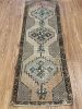Hand-woven Turkish Rug Doormat | Small Rug in Rugs by Wool and Rug. Item made of wool works with boho & contemporary style