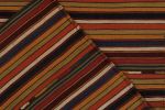 1950s Vintage Turkish Kilim rug in Multicolor Stripes | Area Rug in Rugs by Rug and Kilim