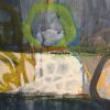 Construction Site | Oil And Acrylic Painting in Paintings by Kathy Ferguson Art. Item composed of canvas & synthetic