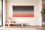 Wall Art- Sensory color vibrations – Blush | Macrame Wall Hanging in Wall Hangings by Olivia Fiber Art. Item composed of walnut & cotton compatible with contemporary and coastal style