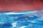 Evening Sky Over the Glacier | Oil And Acrylic Painting in Paintings by Simona Gocan. Item made of canvas compatible with contemporary style