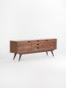 HEIM -Sideboard, credenza, dresser, commode - made of black | Storage by Mo Woodwork | Stalowa Wola in Stalowa Wola. Item composed of oak wood compatible with minimalism and mid century modern style