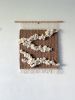 Serenity | Handwoven Wall Tapestry | Wall Hangings by Ana Salazar Atelier. Item composed of wood and cotton in boho or contemporary style