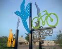 Signs and Symbols | Public Sculptures by John Randall Nelson | Optimist Park in Tempe. Item made of steel