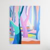 Dreamy abstract forest artwork 'Lost in sweet dream' | Oil And Acrylic Painting in Paintings by Amy Kim. Item composed of canvas and synthetic
