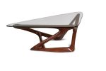 Amorph Climax Coffee Table Solid Wood Walnut Finish | Tables by Amorph. Item made of wood with glass