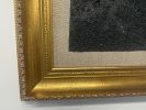 Gold and Carbon Painting on Spanish Linen Minimalist | Decorative Objects by RGB Fine Art. Item made of canvas works with minimalism & contemporary style