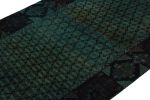 Vintage Persian rug in Blue and Green by Rug & Kilim | Area Rug in Rugs by Rug and Kilim