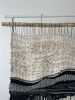 Wall Hanging "Echo in Black & White" | Macrame Wall Hanging in Wall Hangings by Tissage Sauvage. Item composed of wood and cotton in boho or japandi style