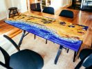 Epoxy dining Table, Epoxy Resin Table, Epoxy Table | Tables by Innovative Home Decors. Item composed of wood compatible with country & farmhouse and art deco style