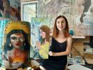 Va a amanecer | Oil And Acrylic Painting in Paintings by Elena Parau. Item made of canvas works with contemporary & country & farmhouse style